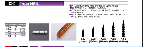 Decoy nail sinker inserti - decoy,